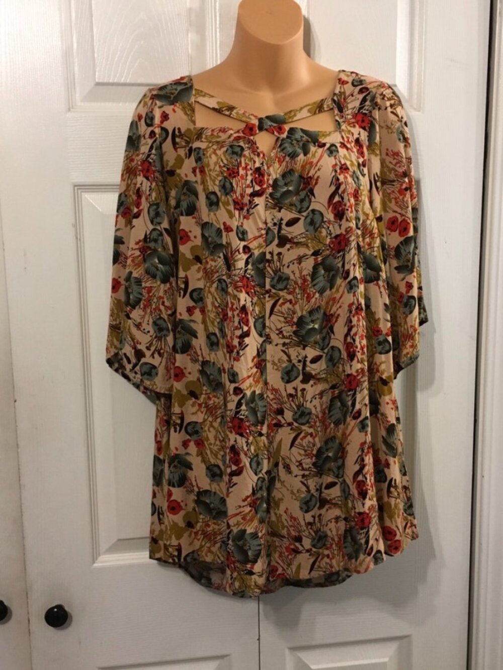 Umgee Boho Floral Tunic Top